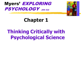 Thinking Critically About Psychological Science   YouTube