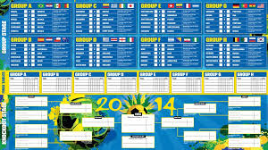 World Cup 2014 Guide Print Off Your Brilliant Wallchart For