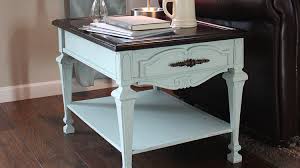 End Table Makeover Gel Stain Chalk