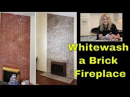 How To Whitewash A Brick Fireplace