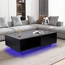 Led Coffee Table Modern Style High