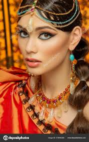 beautiful arabic style bride in ethnic