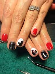 Mickey Mouse, Minnie Mouse Gel polish | Mickey nails, Disney gel nails, Mickey  mouse nails