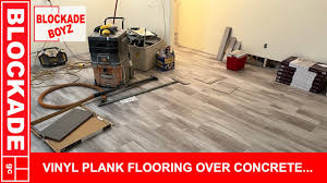 vinyl plank flooring on concrete you