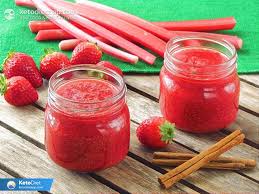 low carb strawberry rhubarb jam