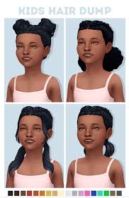 maxis match hairstyles for kids in ts4