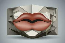 rolling stones lips vector art icons