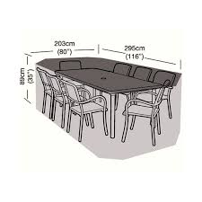 8 Seater Rectangular Patio Set Cover