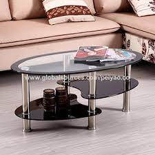 Small Round Tempered Glass Coffee Table