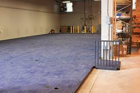 low profile raised floor with power and
