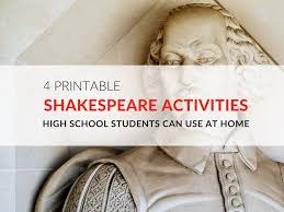 4 shakespeare activities for high