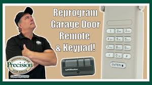 reprogram garage door remotes keypad