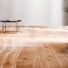 solid hardwood floors following the
