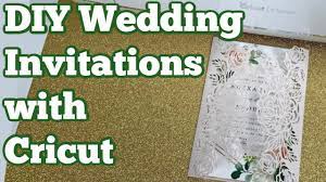 wedding invitations using cricut maker