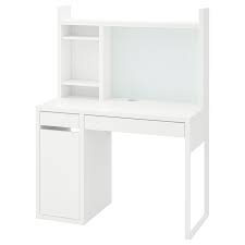 This desk provides 1 open shelf for easily accessible items with plenty of storage to assist with office clutter. Micke White Desk 105x50 Cm Get It Today Ikea