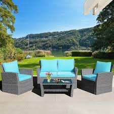 Reviews For Gymax 4 Pieces Patio Rattan
