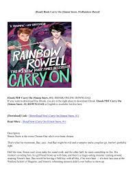 Download PDF/Epub) Carry On (Simon Snow, #1) - Rainbow Rowell by ladyvayola  - Issuu