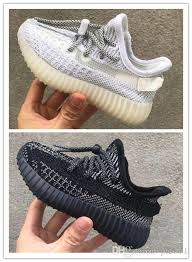 Adidas Yeezy Boost 35b Kid Running Shoes Runner 35b V2 3m Reflective Static Youth Sports Luxury Designer Shoes Size 26 35