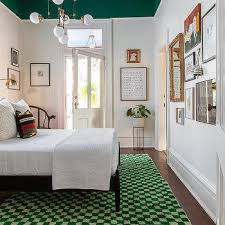 black white and green bedroom ideas