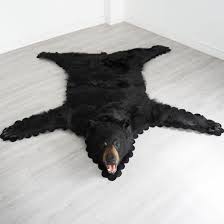 6 feet 182 cm black bear rug 64126851