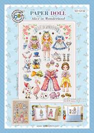 So G132 Paper Doll Alice In Wonderland Cross Stitch Chart
