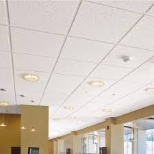 Suspended ceiling with perforated tape. Armstrong Ceilings Fine Fissured Adobe 2 Ft X 2 Ft Lay In Ceiling Tile 64 Sq Ft Case 1728aad The Home Depot