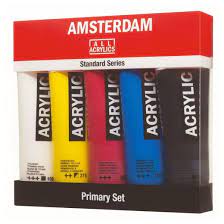 amsterdam acrylic paint primary set 5 x