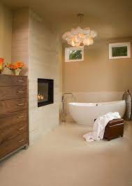 Cozy Bathrooms Design Ideas With Fireplace