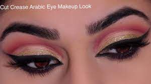 cut crease arabic eye makeup look