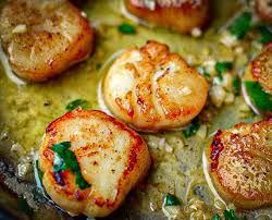 pan seared scallops with garlic lemon