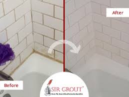 shower with a tile and grout cleaning
