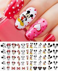 Buy Mickey Mouse & Minnie Mouse Waterslide Nail Art Decals - Salon Quality  Online in India. B07Q3WMHHT