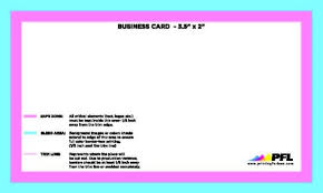 standard business card sizes printing