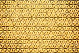 Gold Geometric Texture Metal Wall