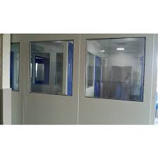 clean room double glazed glass panel