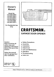 craftsman garage door opener 139 53674