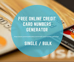 free credit card numbers generator