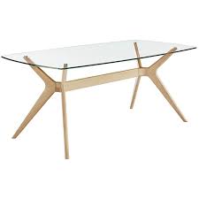 Riga Glass Top Dining Table Homebase