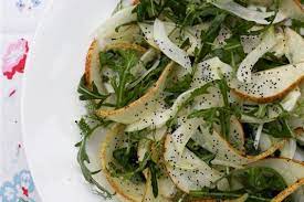 Rocket Fennel And Pear Salad gambar png