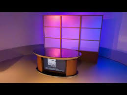 Broadcast Studio News Desks Fabrication