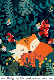fox forest vectors free 1 282