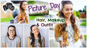 picture day hair makeup outfit
