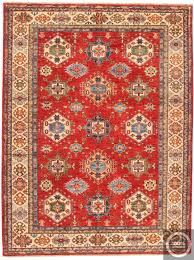 caucasian kazak rug hexagon motifs