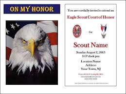 Free Eagle Scout Coh Invitation Program Scoutworks