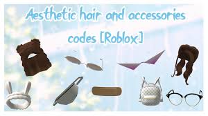 Use these roblox promo codes to get free cosmetic rewards in roblox. Aesthetic Roblox Hair And Accessories Codes Youtube