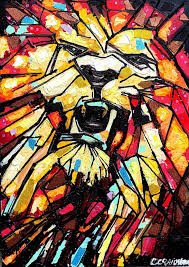 Lion Abstract Painting 2020 Costin