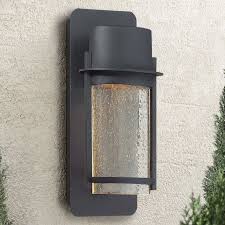 modern outdoor wall light with clear