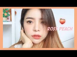 korean makeup tutorial rosy peach