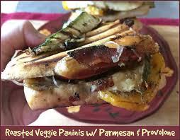 roasted veggie paninis with parmesan
