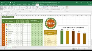 Tech 009 Create A Top 5 Chart Pareto In Excel That Updates And Sorts Automatically